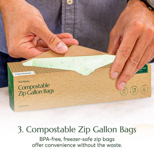 Compostable* Zip Bags