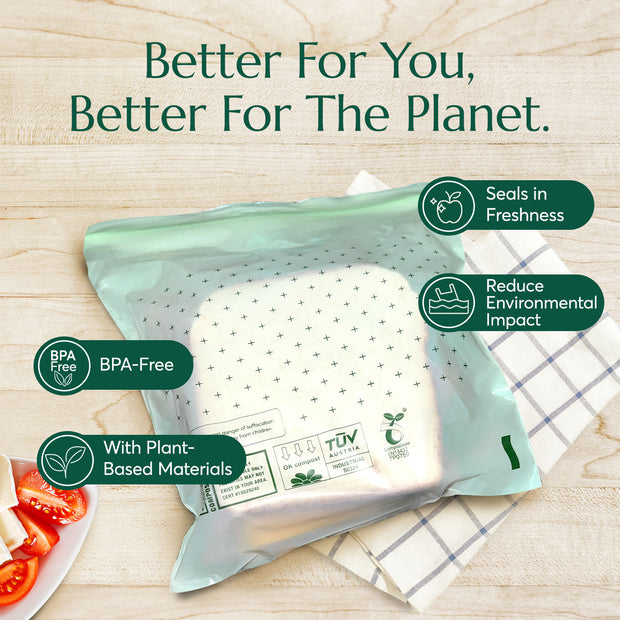 Compostable* Zip Sandwich Bags